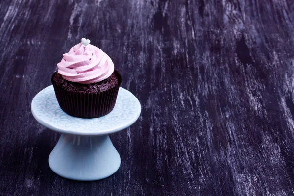 Cupcake Coklat Pink — Stok Foto