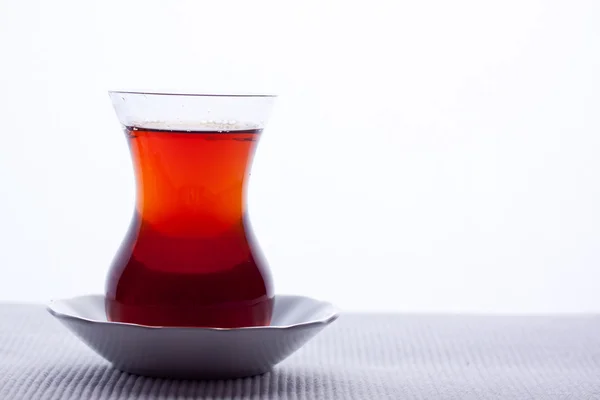 Türk siyah çay bardak — Stok fotoğraf