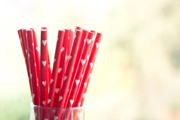 Drinken rietjes voor partij — Stockfoto