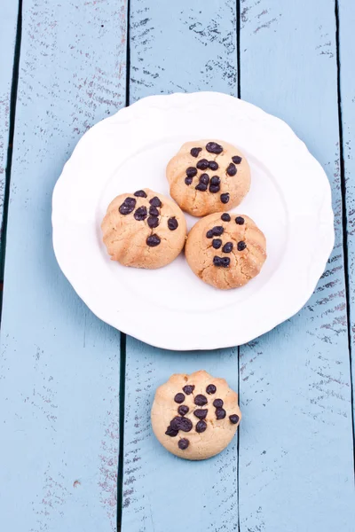 Galletas con chocolate gotas — Foto de Stock