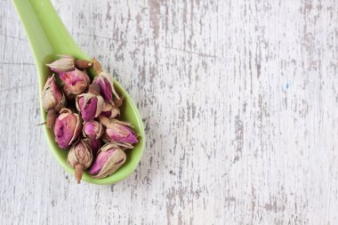 pembe Gül tomurcukları kurutulmuş