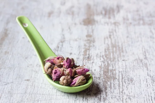 Dried pink rose buds — Stock Photo, Image