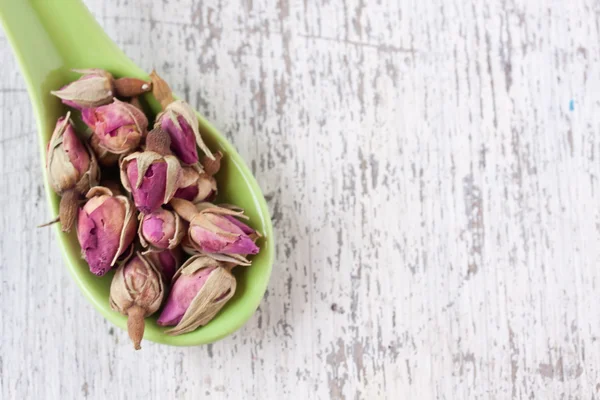 Dried pink rose buds — Stock Photo, Image