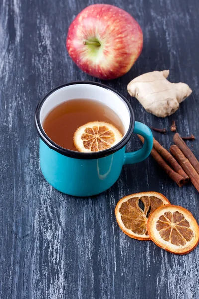 Herbal, fruit tea / winter tea — Stock Photo, Image