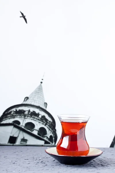 Ein Glas türkischen Tee — Stockfoto