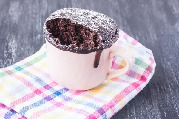 Tasse gâteau au chocolat — Photo