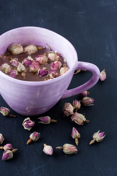 Dried rose bud tea — Stock Photo, Image