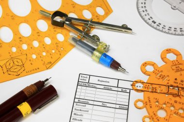 Teknik aydınger kağıdı ve Cetveller
