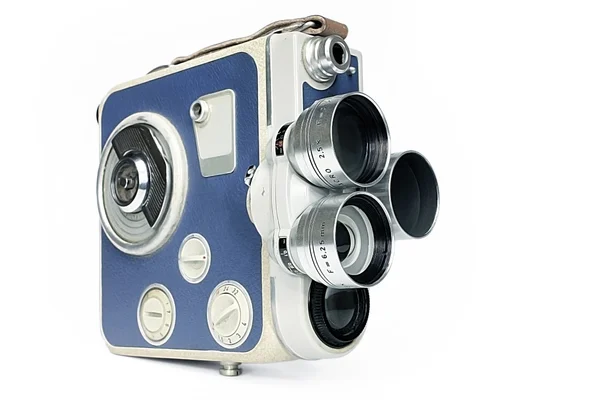 Vintage movie camera front — Stock Photo, Image