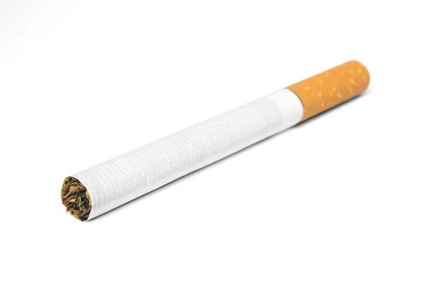 En cigarett isolerade — Stockfoto