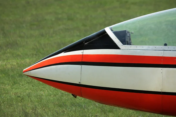Glider vliegtuig neus — Stockfoto