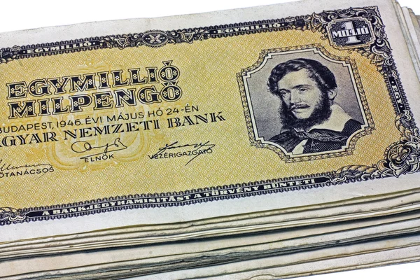 Oude Hongaarse één miljoen pengo — Stockfoto