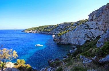 Turquise su Bay Zakynthos, Yunanistan