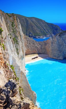 Navagio Beach - Zakynthos Adası Yunanistan'batık beach