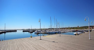 ahşap iskele Baltık Denizi, Sopot, Polonya