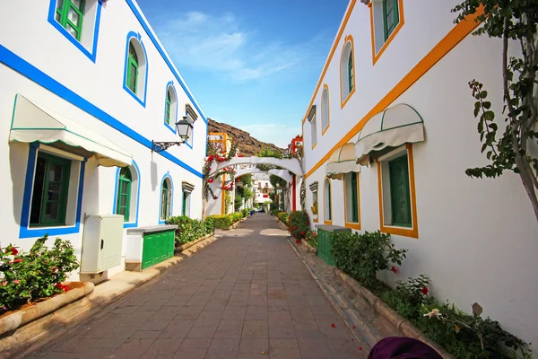 Puerto de Mogan. Krásné město na Gran Canaria. Španělsko — Stock fotografie