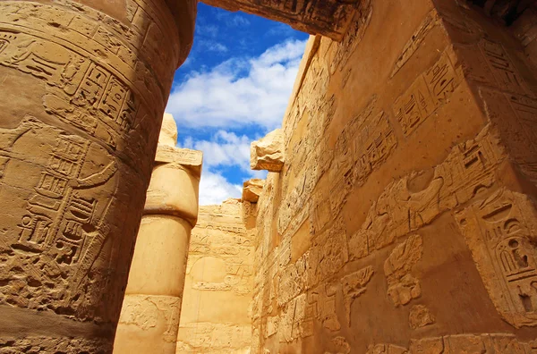 Anscient Tapınağı Karnak Luxor - yıkık Thebes Mısır — Stok fotoğraf