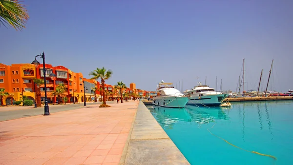 Yachthafen, Hurghada, Ägypten. — Stockfoto