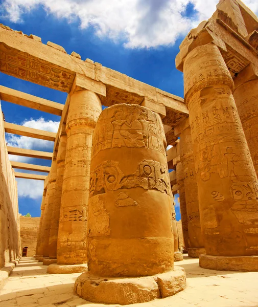 Anscient Tapınağı Karnak Luxor - yıkık Thebes Mısır — Stok fotoğraf