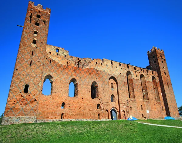 Medieval Teutonic Ordem castelo ruínas em Radzyn Chelminski — Fotografia de Stock