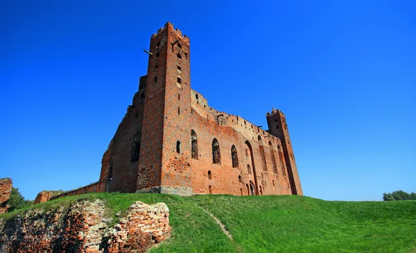 Orden Teutónica medieval ruinas del castillo en Radzyn Chelminski —  Fotos de Stock