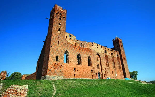 Orden Teutónica medieval ruinas del castillo en Radzyn Chelminski —  Fotos de Stock