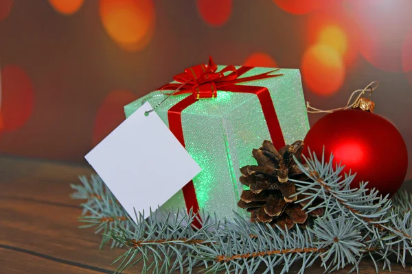 Kerstcadeau en decoratie — Stockfoto