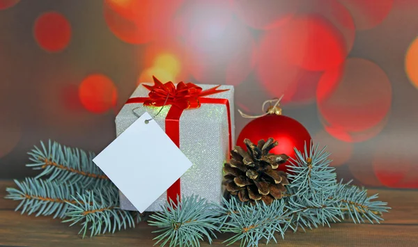 Kerstcadeau en decoratie — Stockfoto