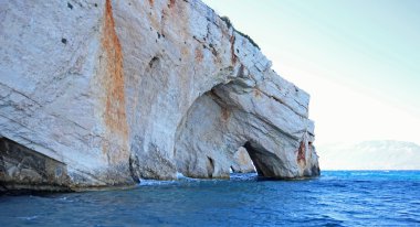 Cliff Zakynthos sahil Adası. Yunanistan