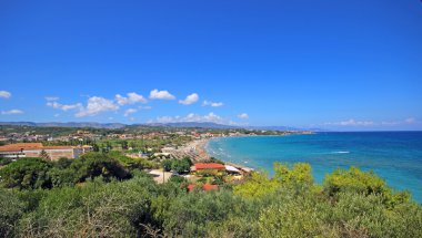 Turquise su Bay adada Zakynthos, Yunanistan
