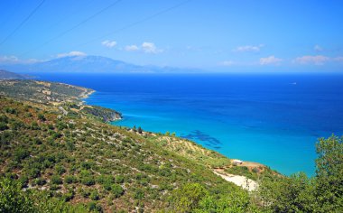 Turquise su Bay adada Zakynthos, Yunanistan