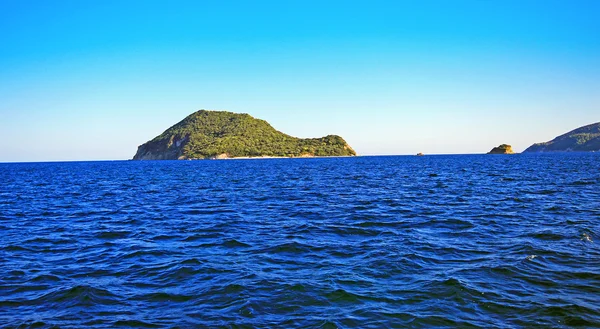 Marathonisi schildpad eiland op Zakynthos, Griekenland — Stockfoto