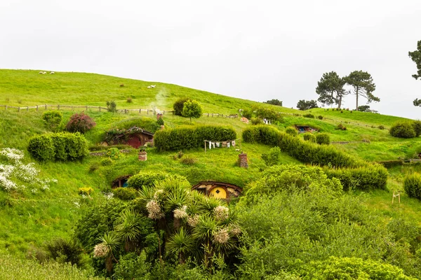 Matamata North Island Nova Zelândia 2019 Paisagens Hobbiton — Fotografia de Stock