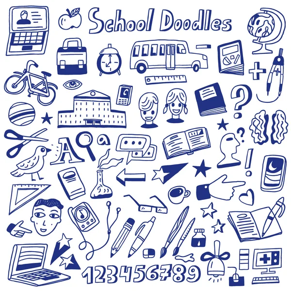 学校教育-涂鸦 — 图库矢量图片