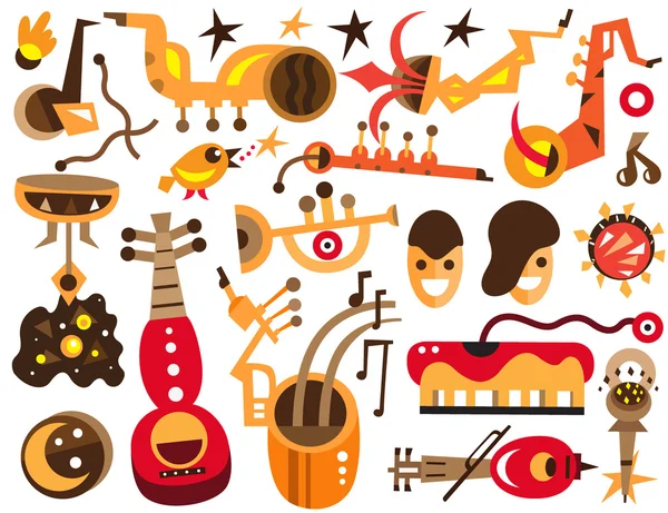 Instruments de musique — Image vectorielle