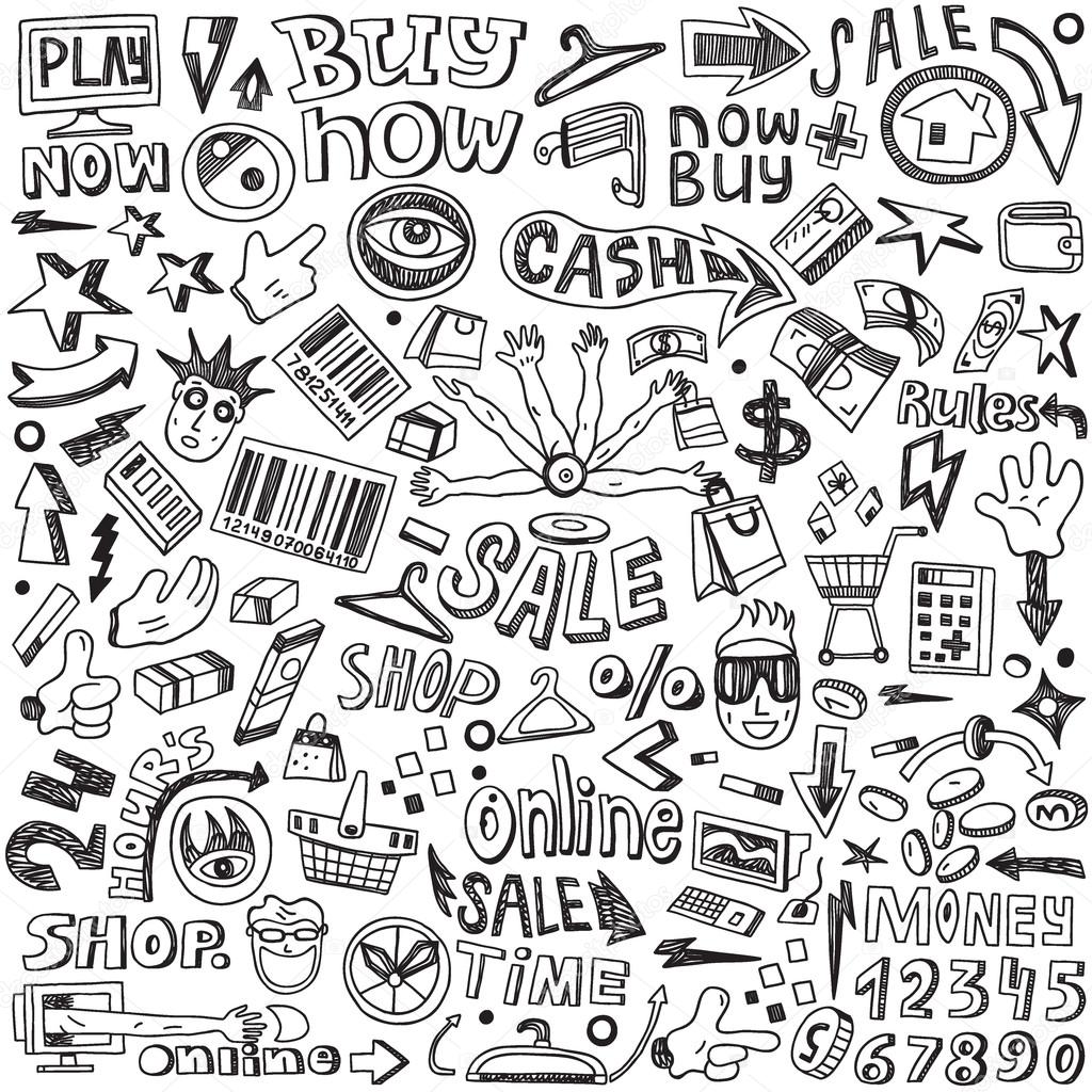 Jogos de computador - conjunto de doodles imagem vetorial de topform©  61494765