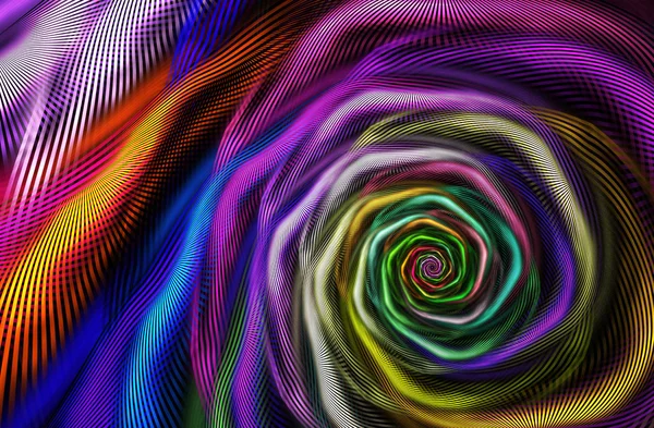 Fondo fractal abstracto, espiral — Foto de Stock