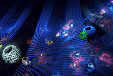 soyut fraktal arka plan, 2d çizimde