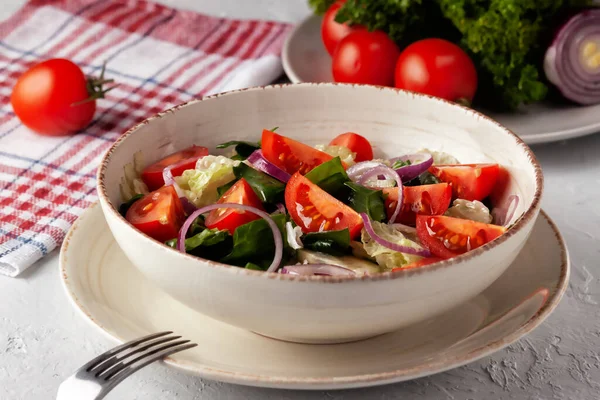 Healthy Diet Fresh Vegetables Herbs Salad — Stock Photo, Image