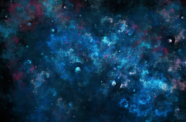 Planet Und Galaxie Freien Weltraum — Stockfoto