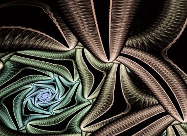 soyut fraktal desenli arkaplan bilgisayarla oluşturulmuş bir illüstrasyon, doku