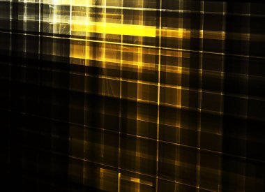 Bilgisayar soyut tehnoloji 3D illüstrasyon üretti. Üç boyutlu üç boyutlu fraktal, doku