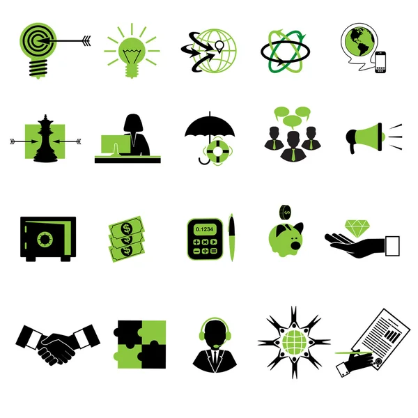 Ensemble d'icônes de services Internet — Image vectorielle