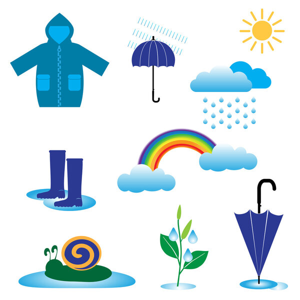 Дождевые иконы погоды
 