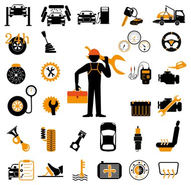 Araba Servisi bakım simgesi