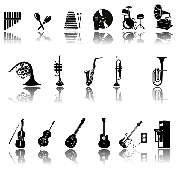 Muziekinstrumenten — Stockvector