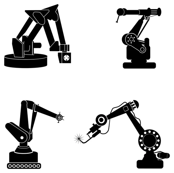 Ensemble d'icônes de robot — Image vectorielle