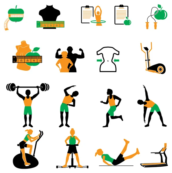 Gezondheid pictogram set — Stockvector