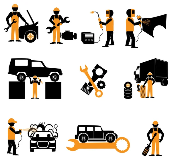 Araba Servisi bakım simgesi.