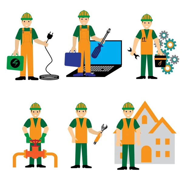 Profession icons set — Stock Vector